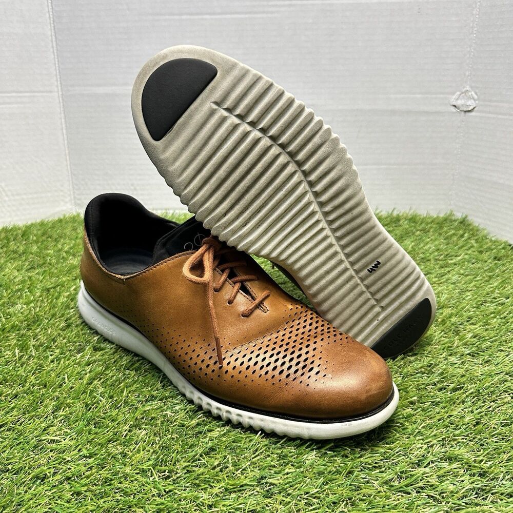 Cole Haan Zerogrand 2.0 Laser Wingtip Leather Shoes C27879 Mens Size 10W